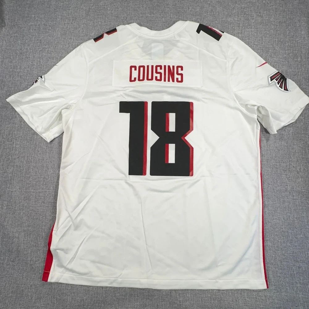 Nike Atlanta Falcons Kirk Cousins Jersey Mens XL White #18 NFL Game Player NEW
